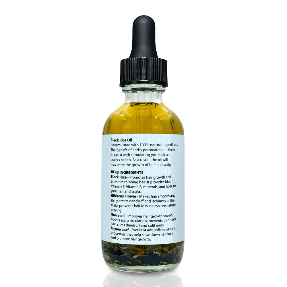 Black Rice Ayurvedic Hair Oil 2oz