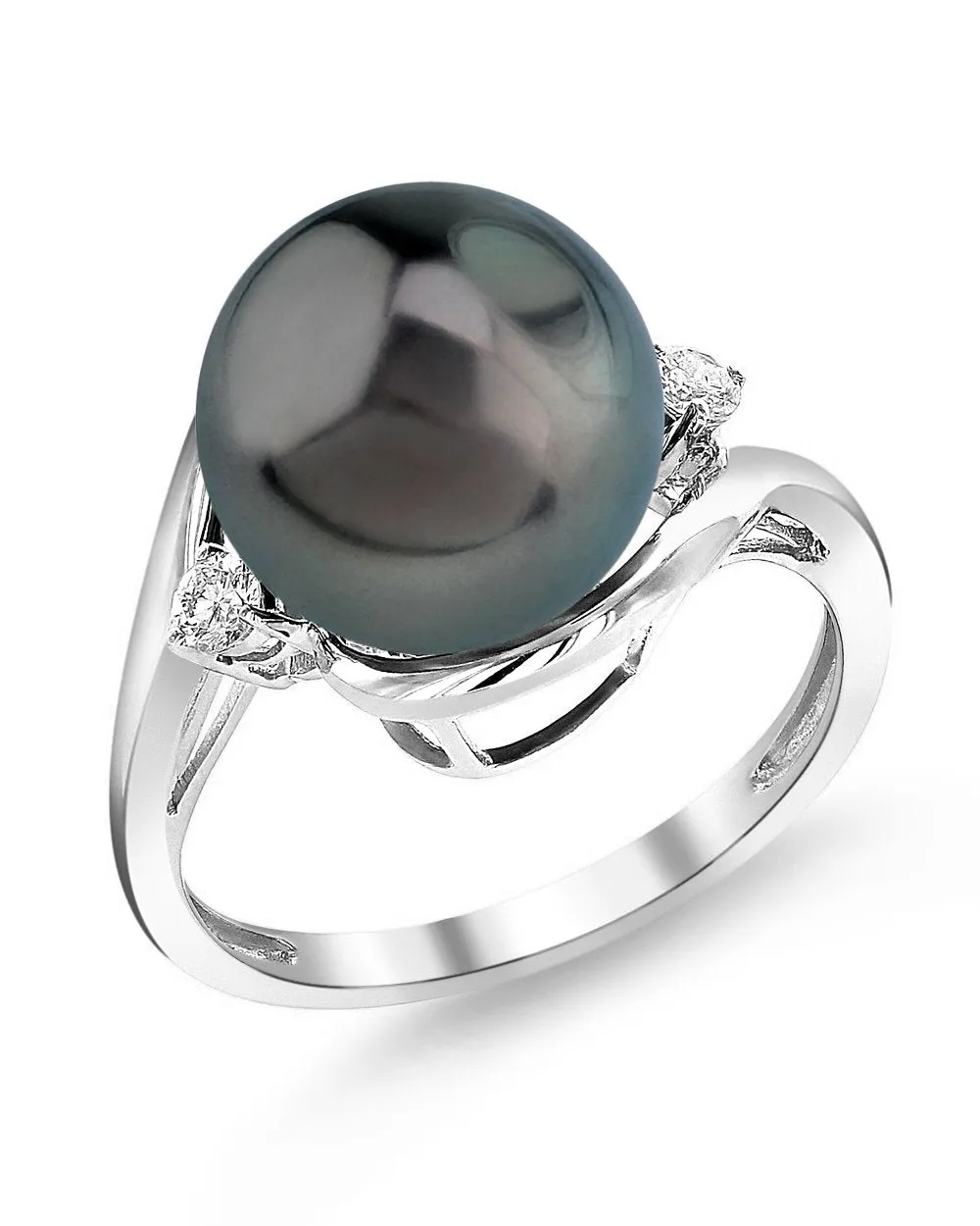 Black Tahitian Pearl & Diamond Sorbet Cocktail Ring