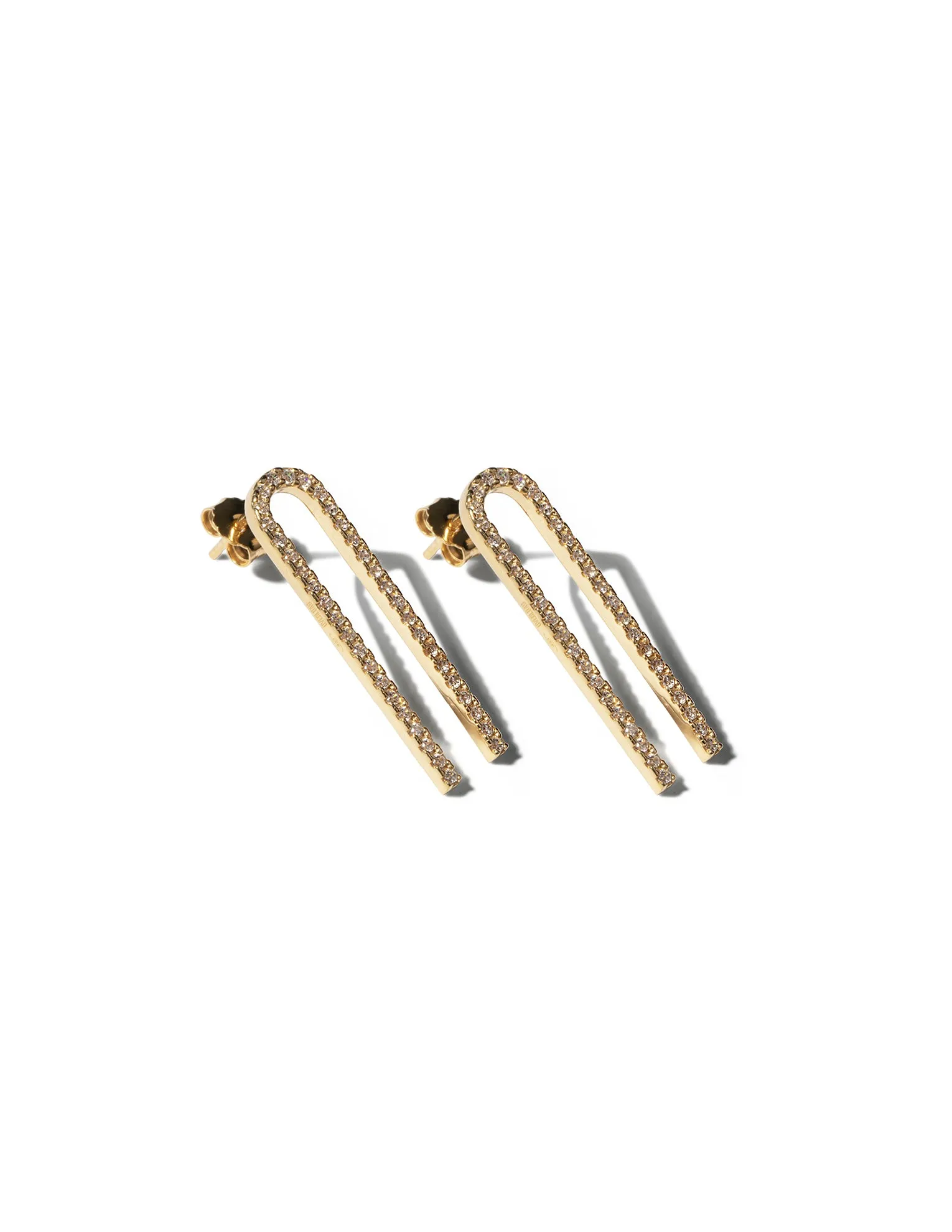 Blake Crystal Earrings <br> Gold Vermeil