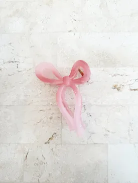 Bow Clip - Ombre Pink