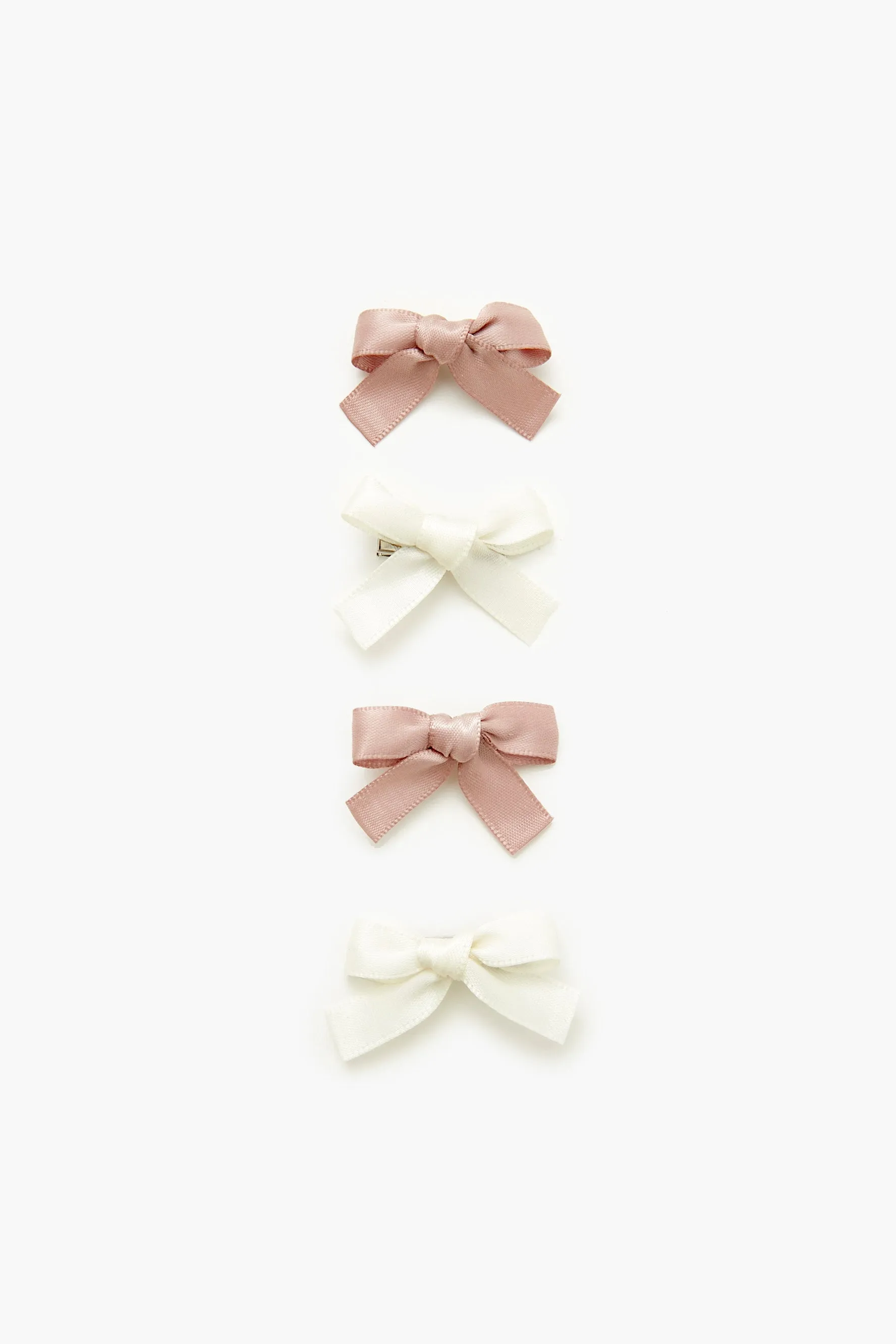 Bow Hair Clip Set (4 Pcs)