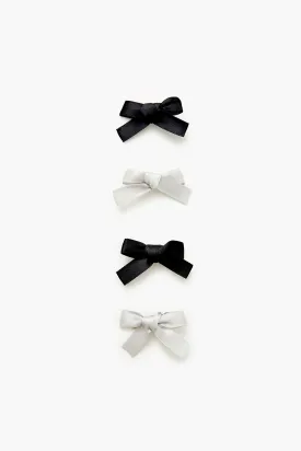 Bow Hair Clip Set (4 Pcs)