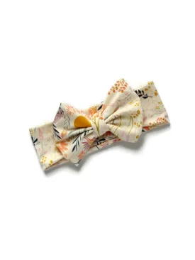 Bow Headband - Wispy Leaves