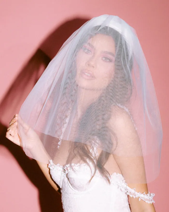 Bridal Headband with removable veil