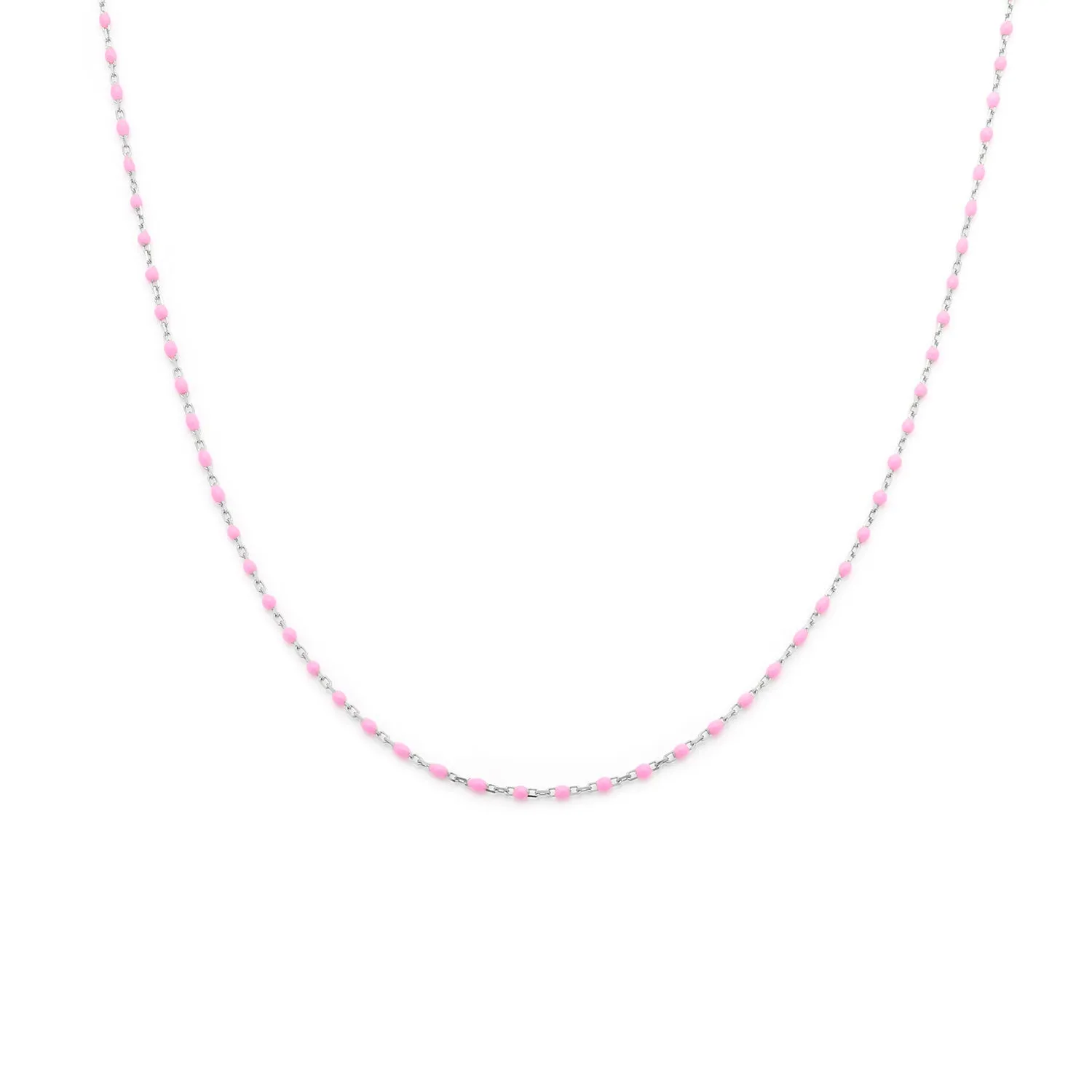 Candy Chain Necklace | Bubblegum & Silver