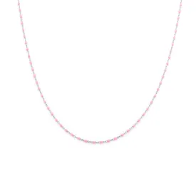 Candy Chain Necklace | Bubblegum & Silver