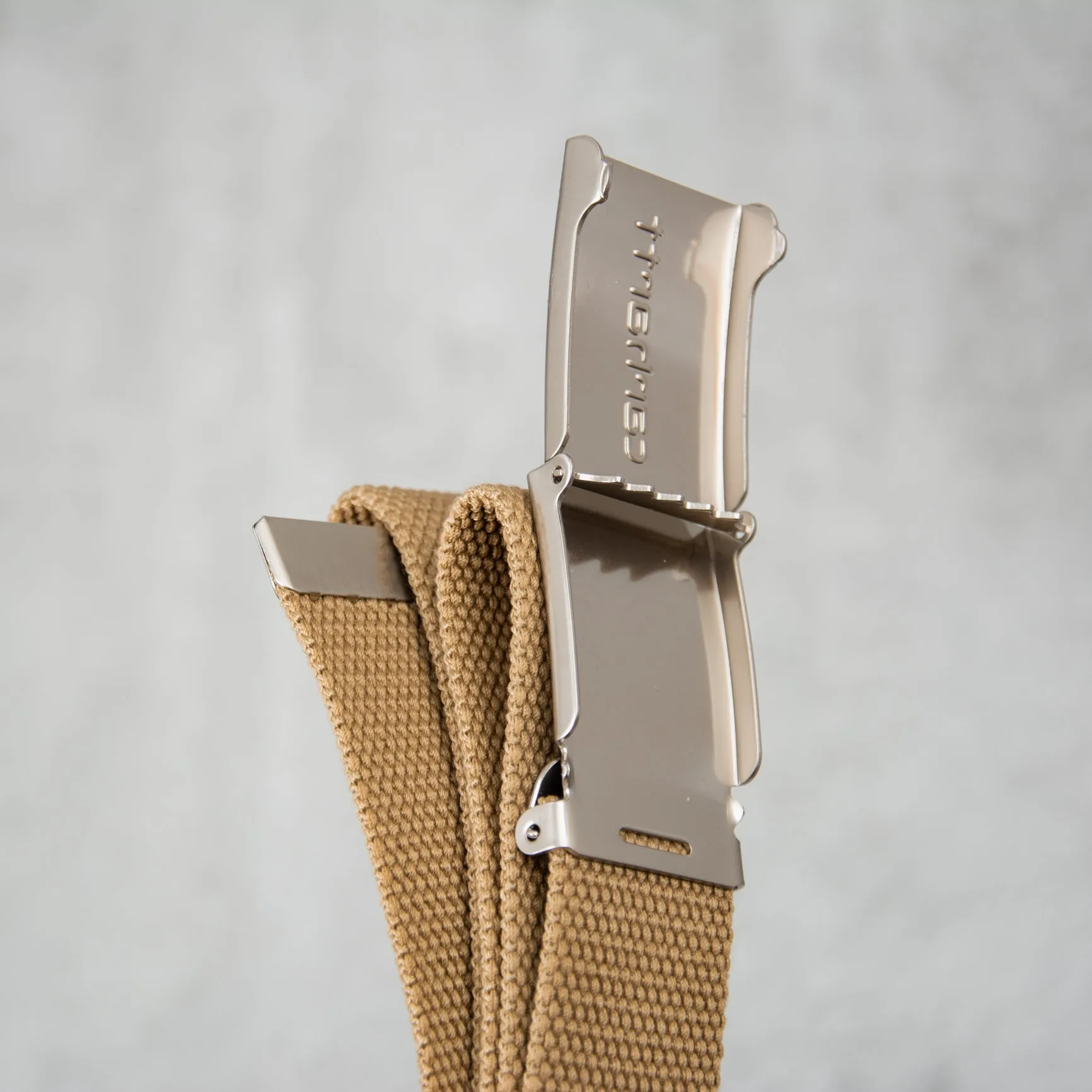 Carhartt WIP Clip Belt Chrome - Leather