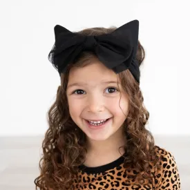 Cat Ears Luxe Bow Headband