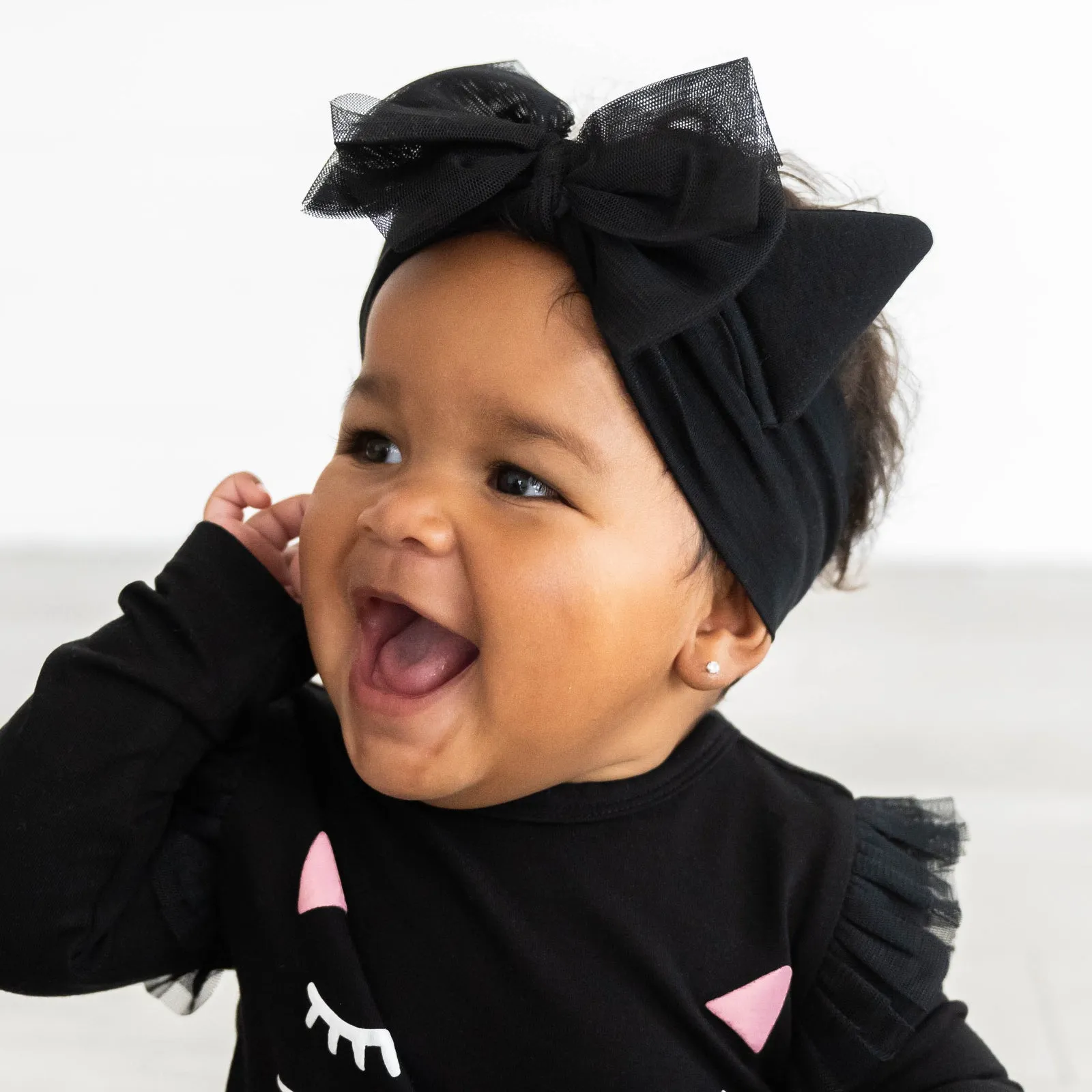 Cat Ears Luxe Bow Headband