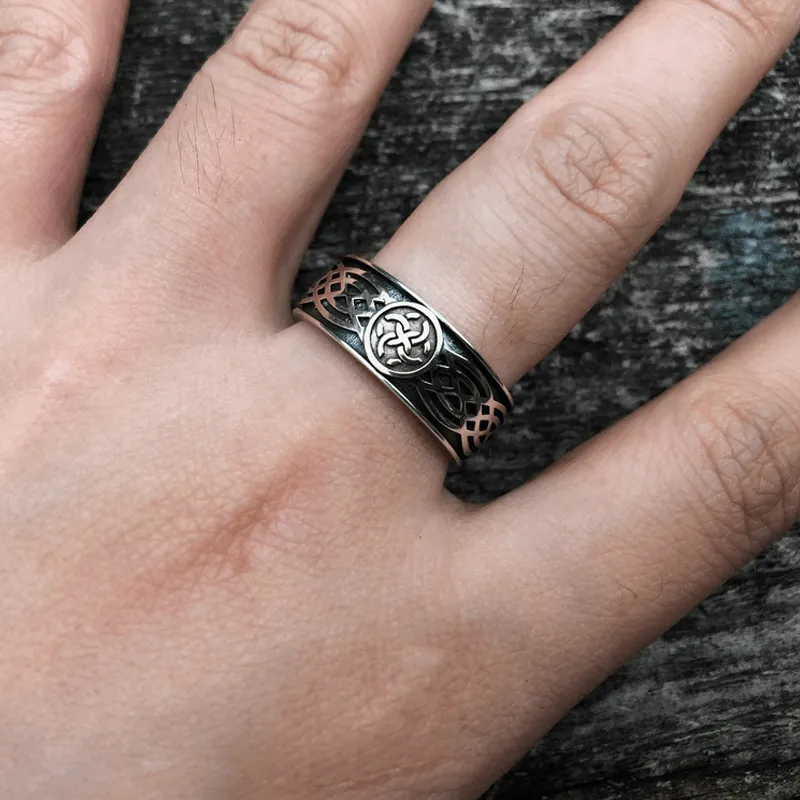 Celtic Amulet Sterling Silver Viking Ring