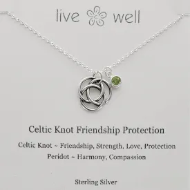 Celtic Knot Friendship Necklace By Live Well