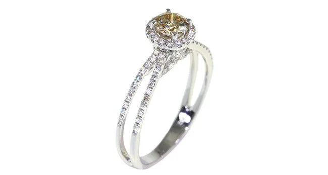 Champagne Diamond Ring