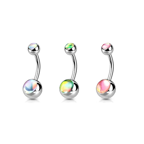 Charlie's Iridescent Stone Belly Rings