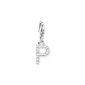 Charm Pendant letter P silver