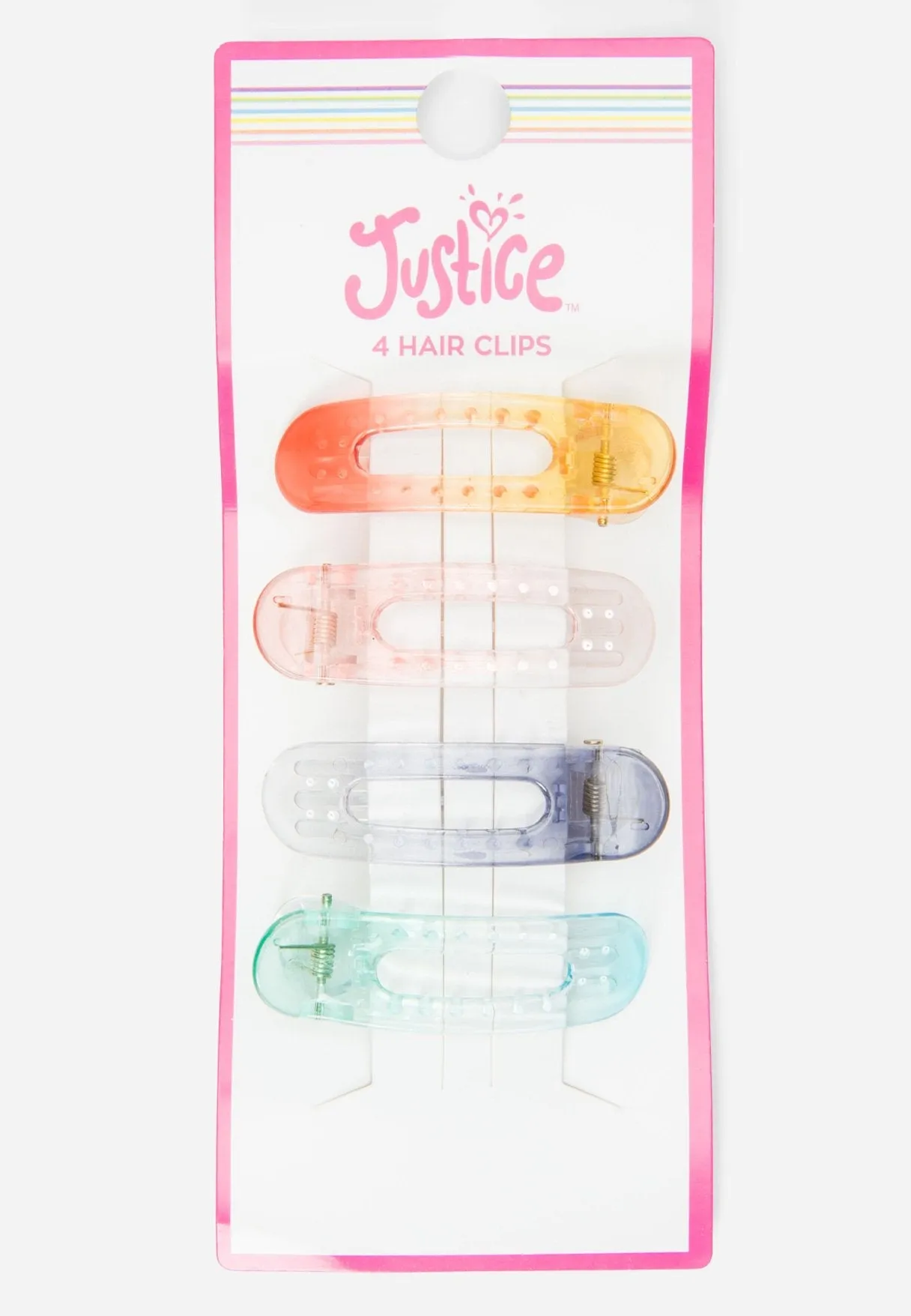 Clear Hair Clip Set