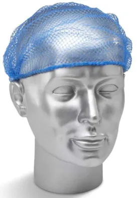 Click Disposable Hairnet Blue Metal Detectable (Pack Of 100) - Dhbdet