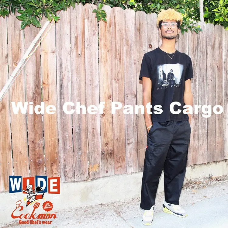 Cookman Wide Chef Pants Cargo - Black