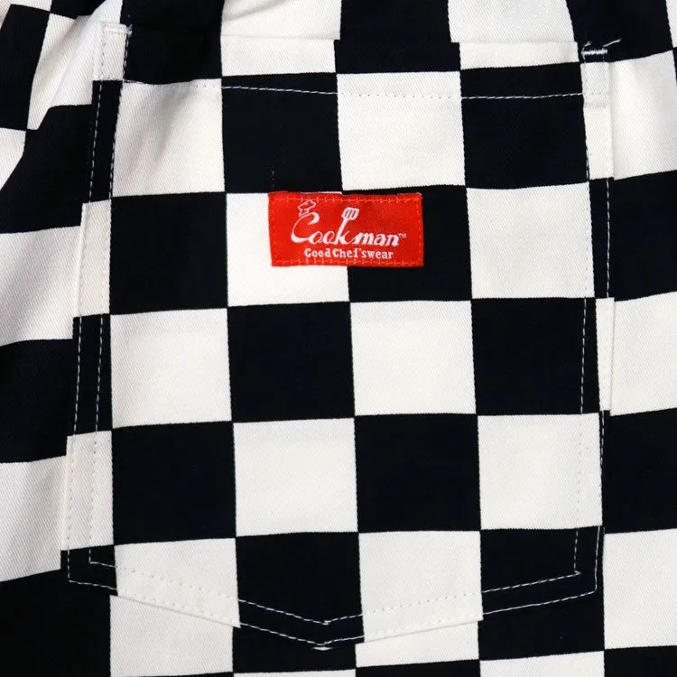 Cookman Wide Chef Pants - Checker : Black