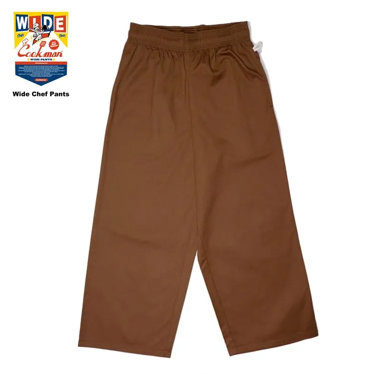 Cookman Wide Chef Pants - Chocolate