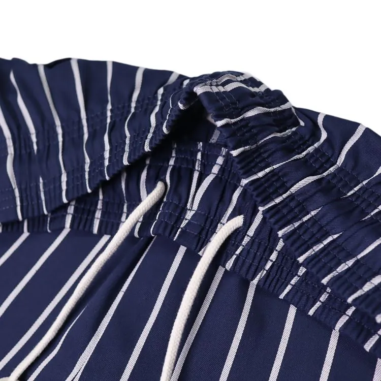 Cookman Wide Chef Pants - Stripe : Navy