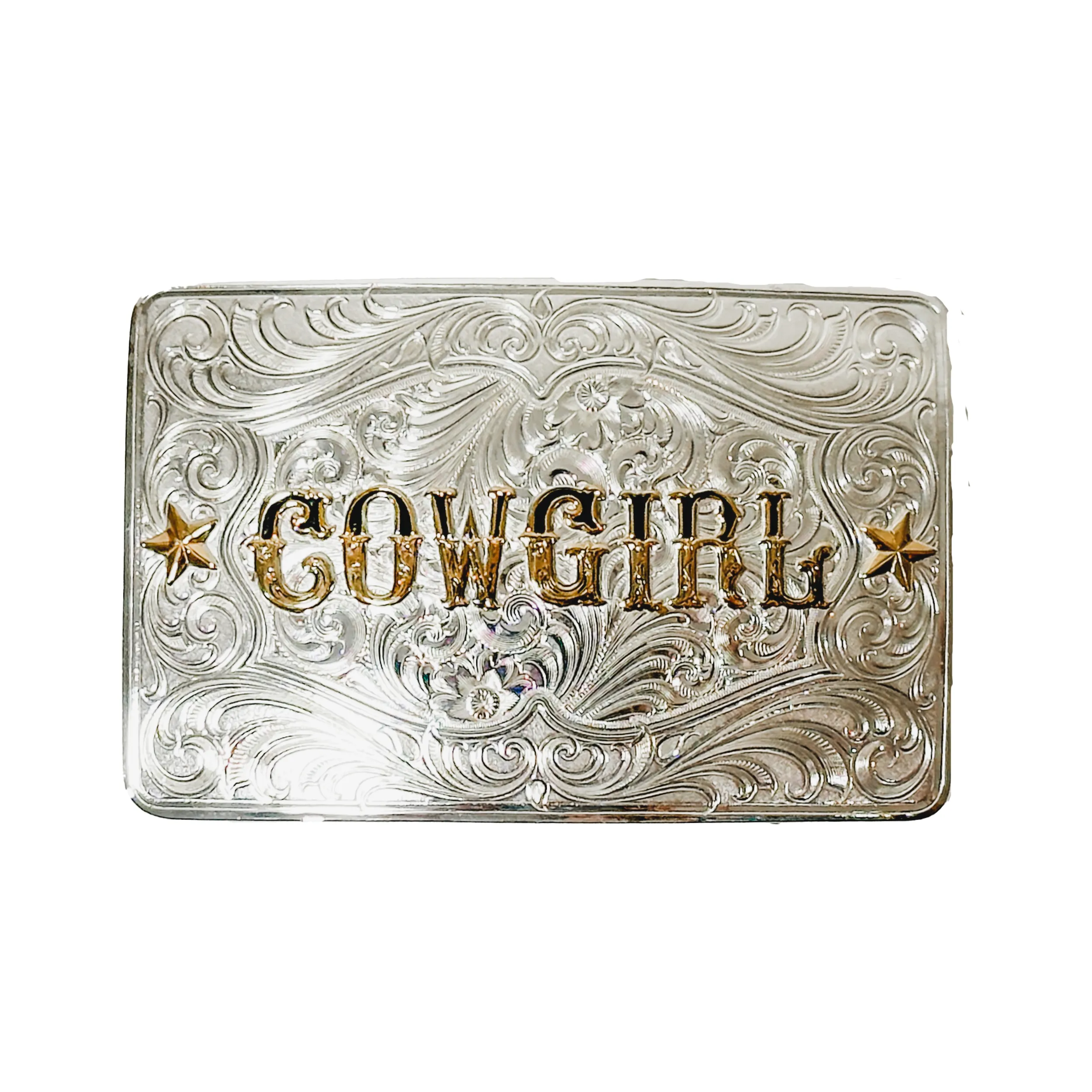 Cowgirl Silver Buckle by Montana Silversmiths for Bourbon Cowgirl