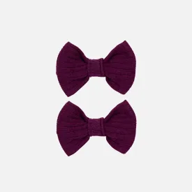 Cozy Mini Bows - Regal Purple