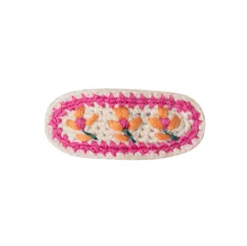 Crochet Embroidered Hair Clip -1pc