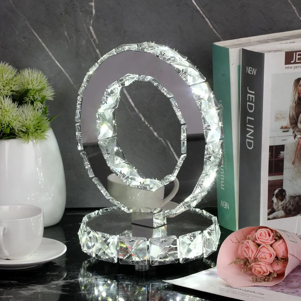 Crystal Rings Table Lamp