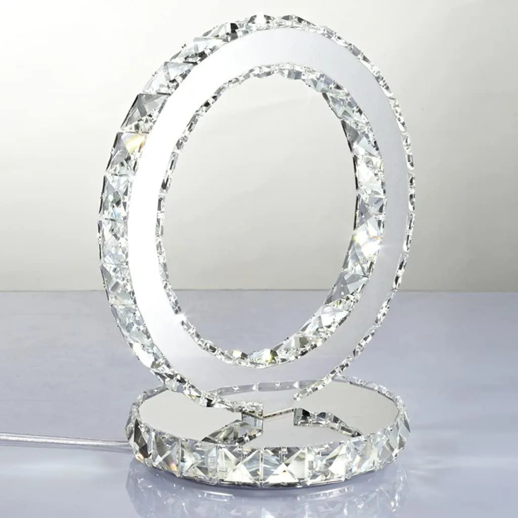 Crystal Rings Table Lamp