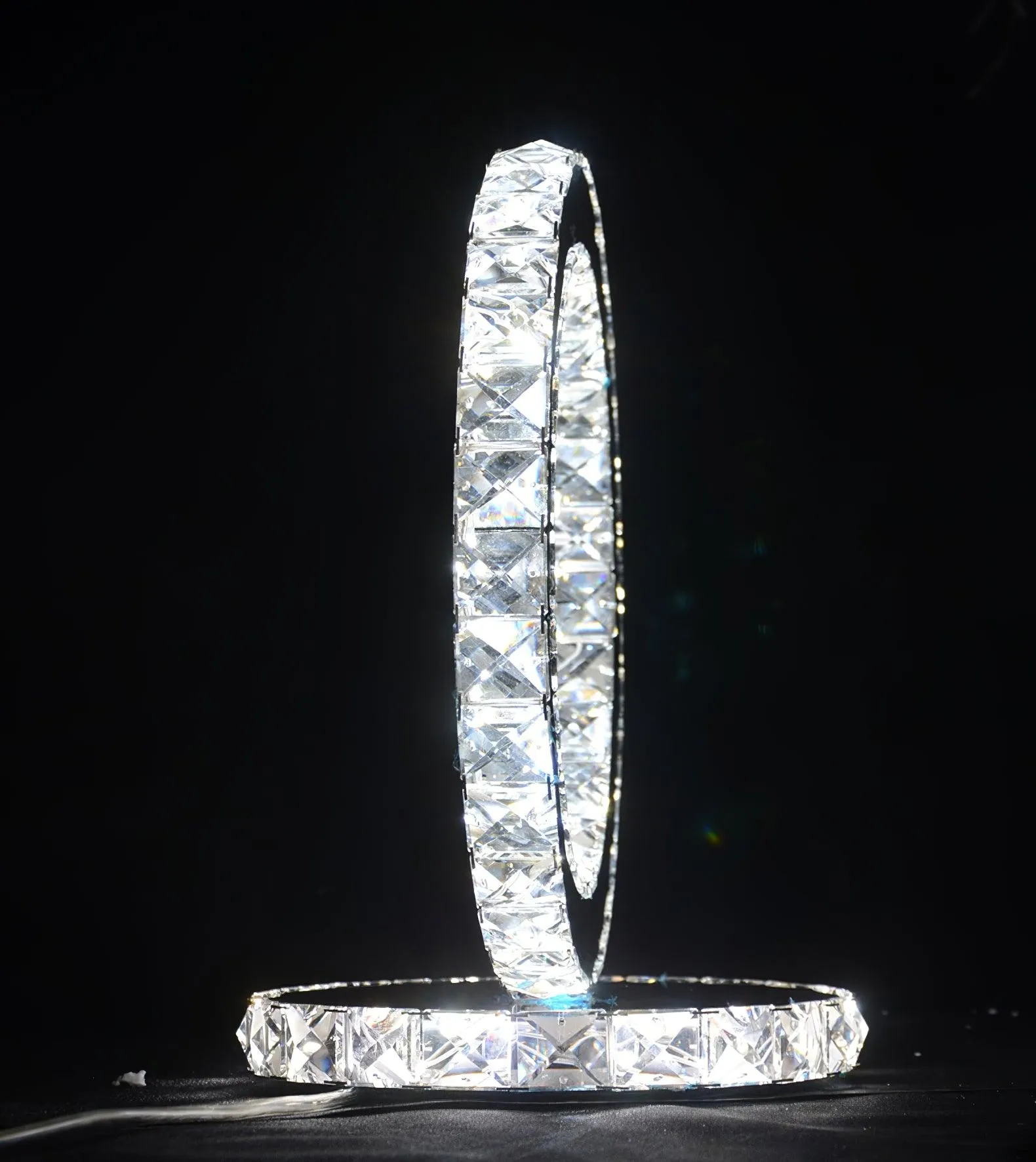 Crystal Rings Table Lamp