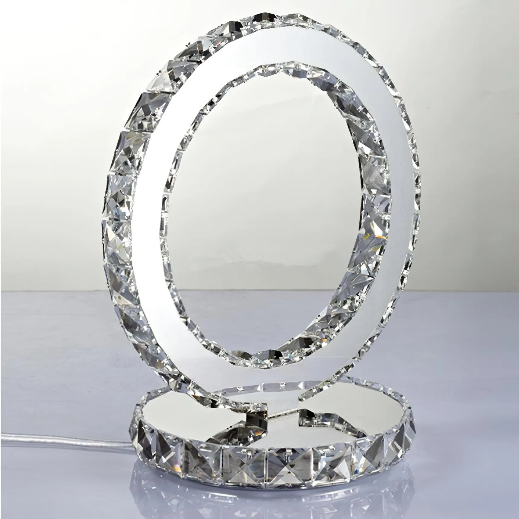 Crystal Rings Table Lamp