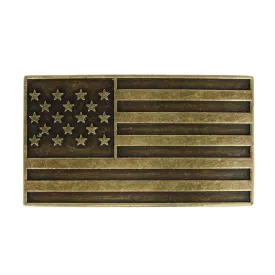 CTM® American Flag Bronze Belt Buckle