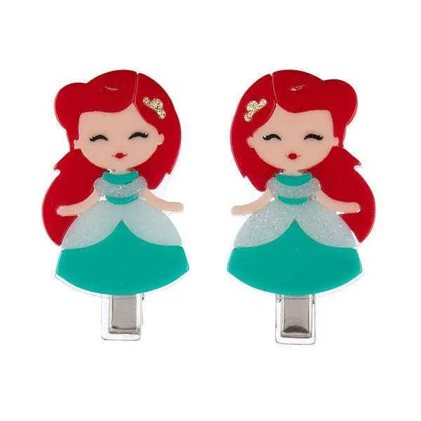 Cute Doll Red Hair Alligator Clips Set