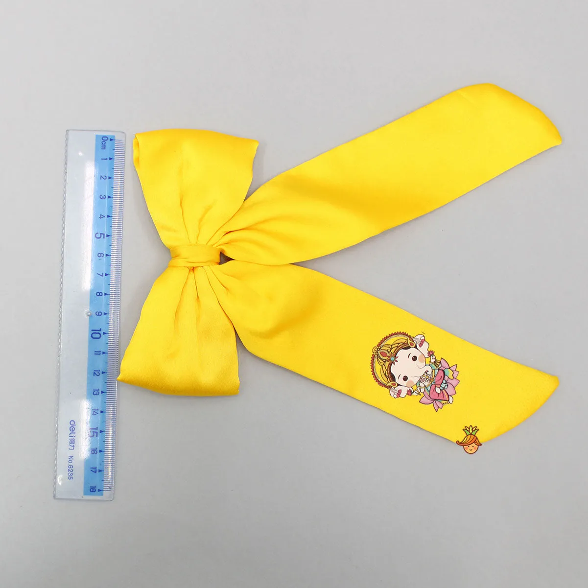 Cute Ganesha Printed Yellow Bowie Hair Clip