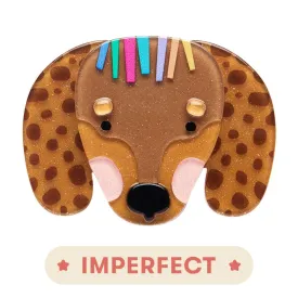 Darcy The Dachshund Brooch (IMPERFECT)