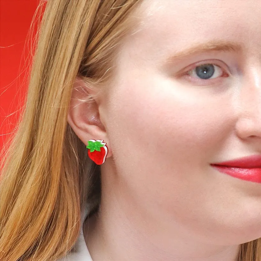 Darling Strawberry Stud Earrings