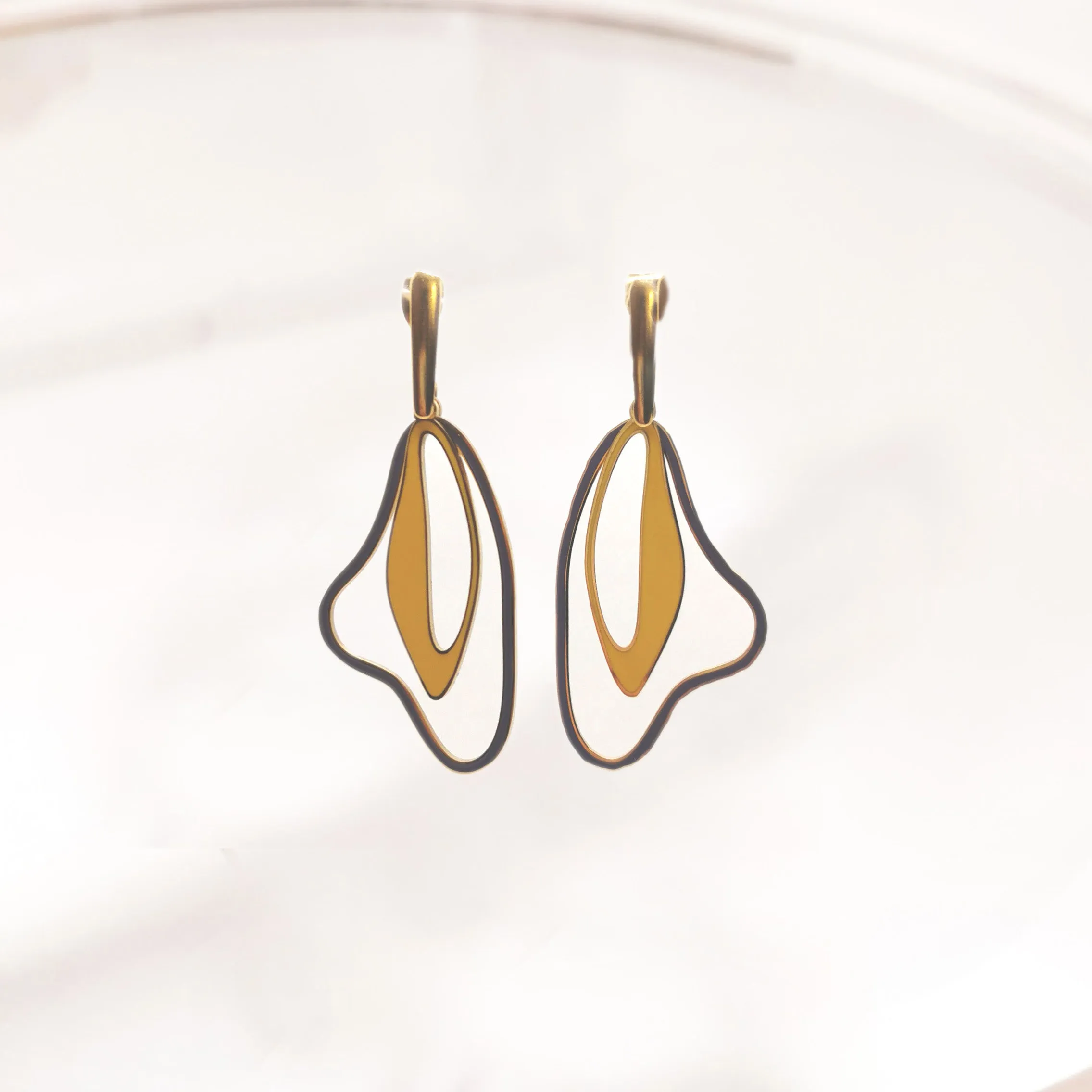 Duotone Drop Earrings