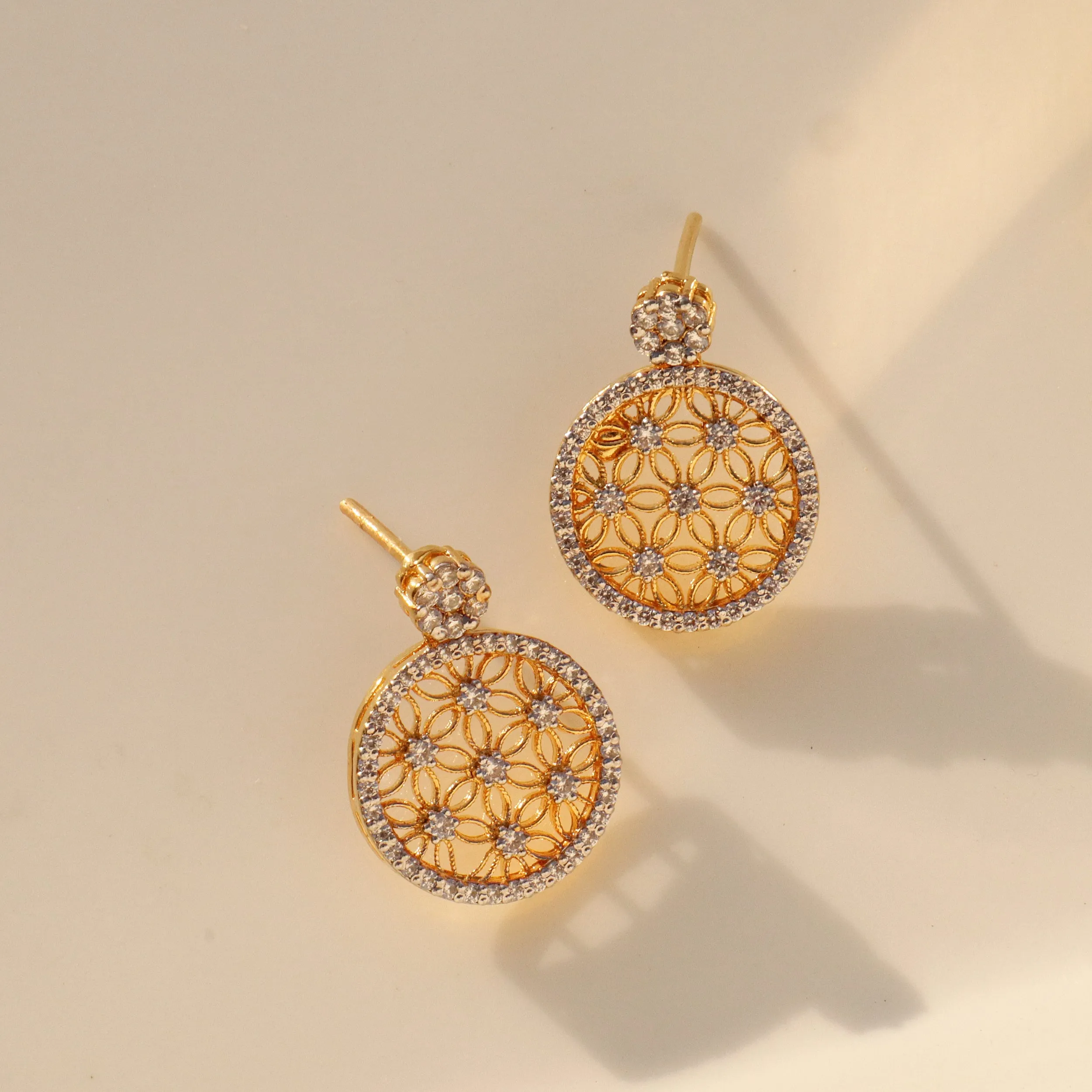 Earrings in Cubic Zircons