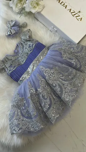 Esmeralda dress lilac and silver