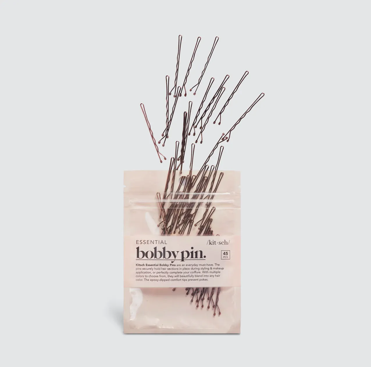 Essential Bobby Pins 45pc - Brown