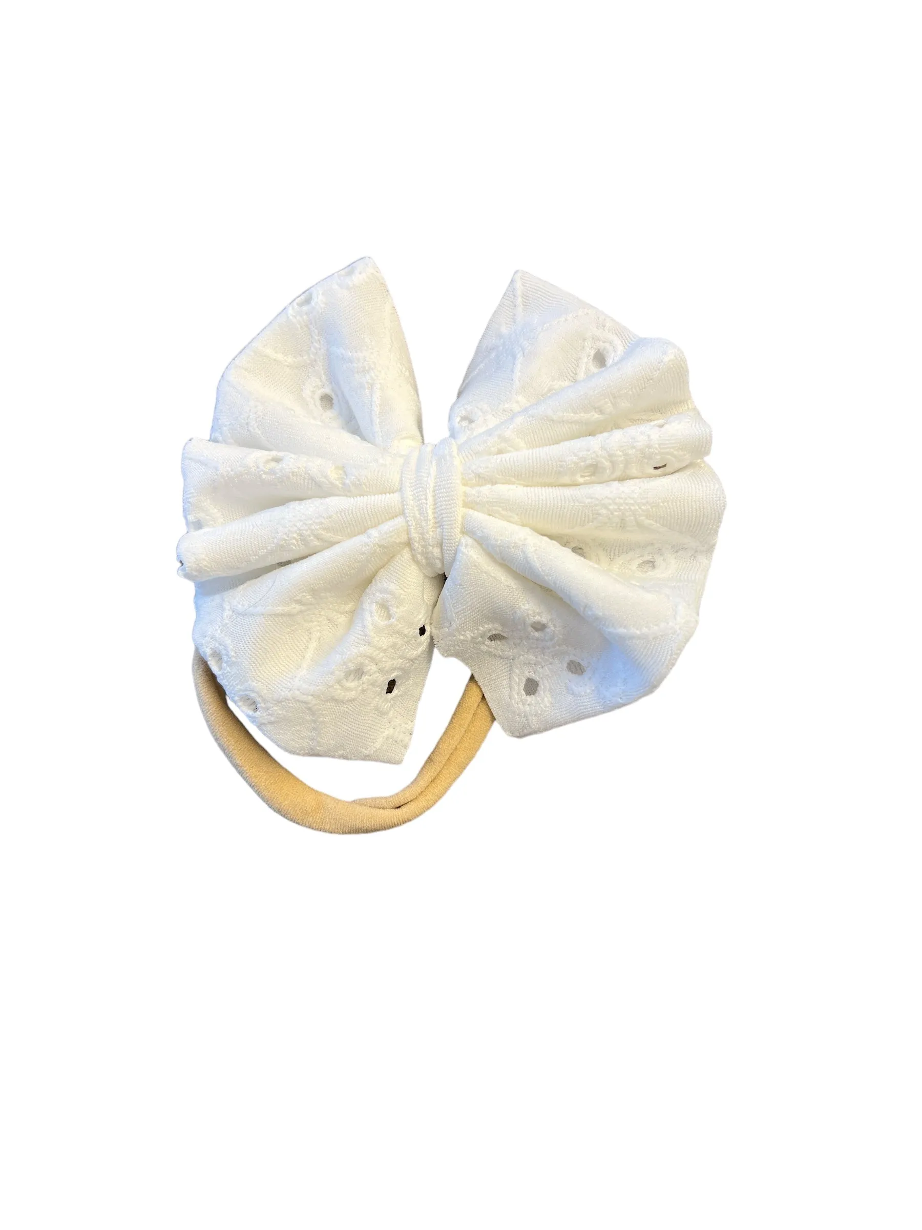 Eyelet Baby Bow Headband