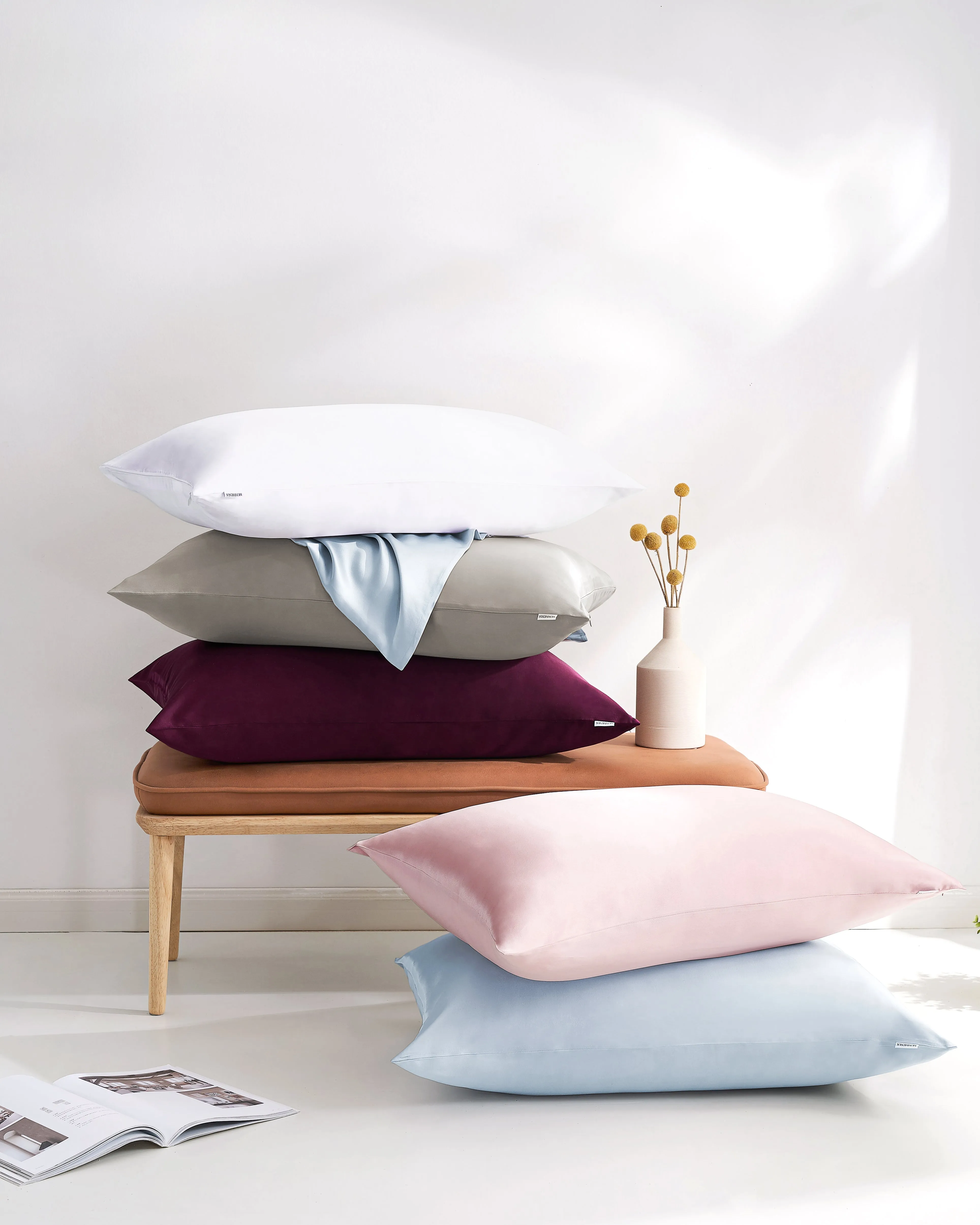 Flash Sale 22MM Silk Pillowcases 4pcs - Zippered