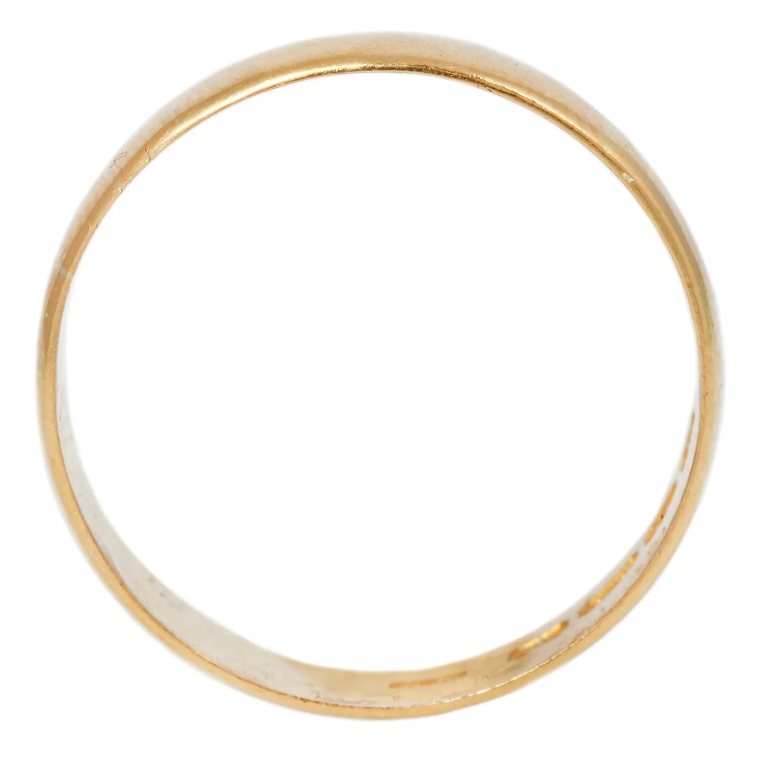 Flat Wide Gold Band