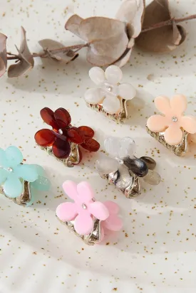 Friends Forever 6PCS Flower Mini Hair Clip Set