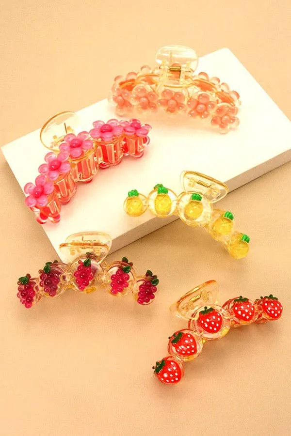 Fruit Hair Claw Clips