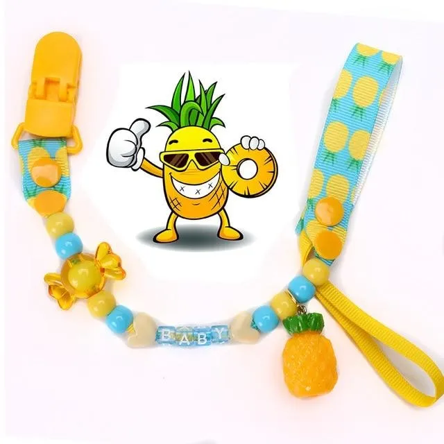 Fruity Baby Pacifier Clips