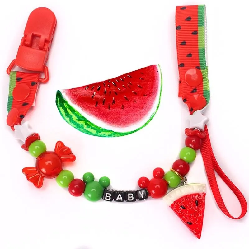 Fruity Baby Pacifier Clips