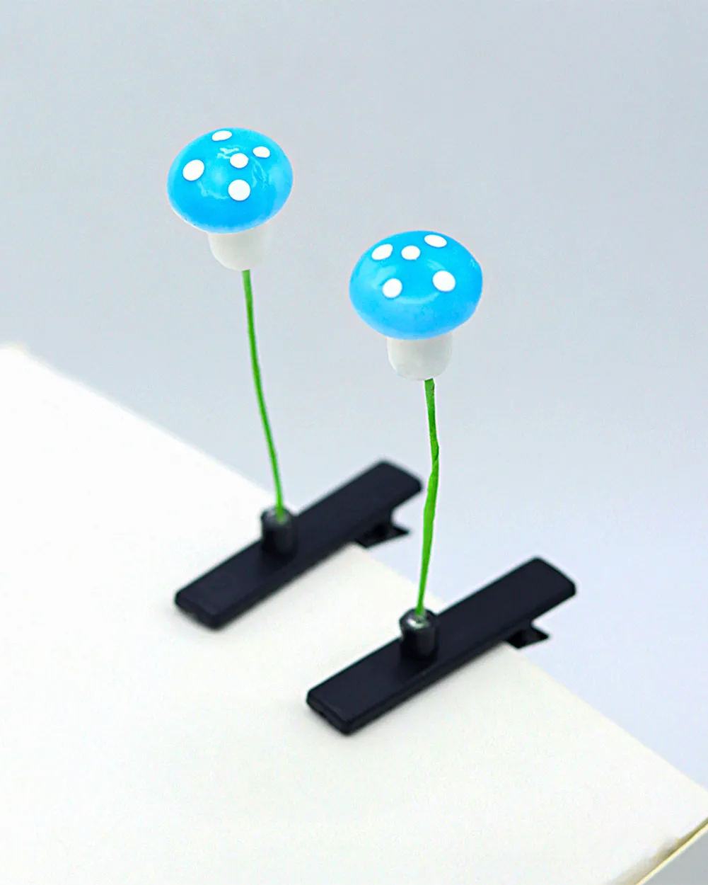 Fun Guy Mini Mushroom Sprout Hair Clips