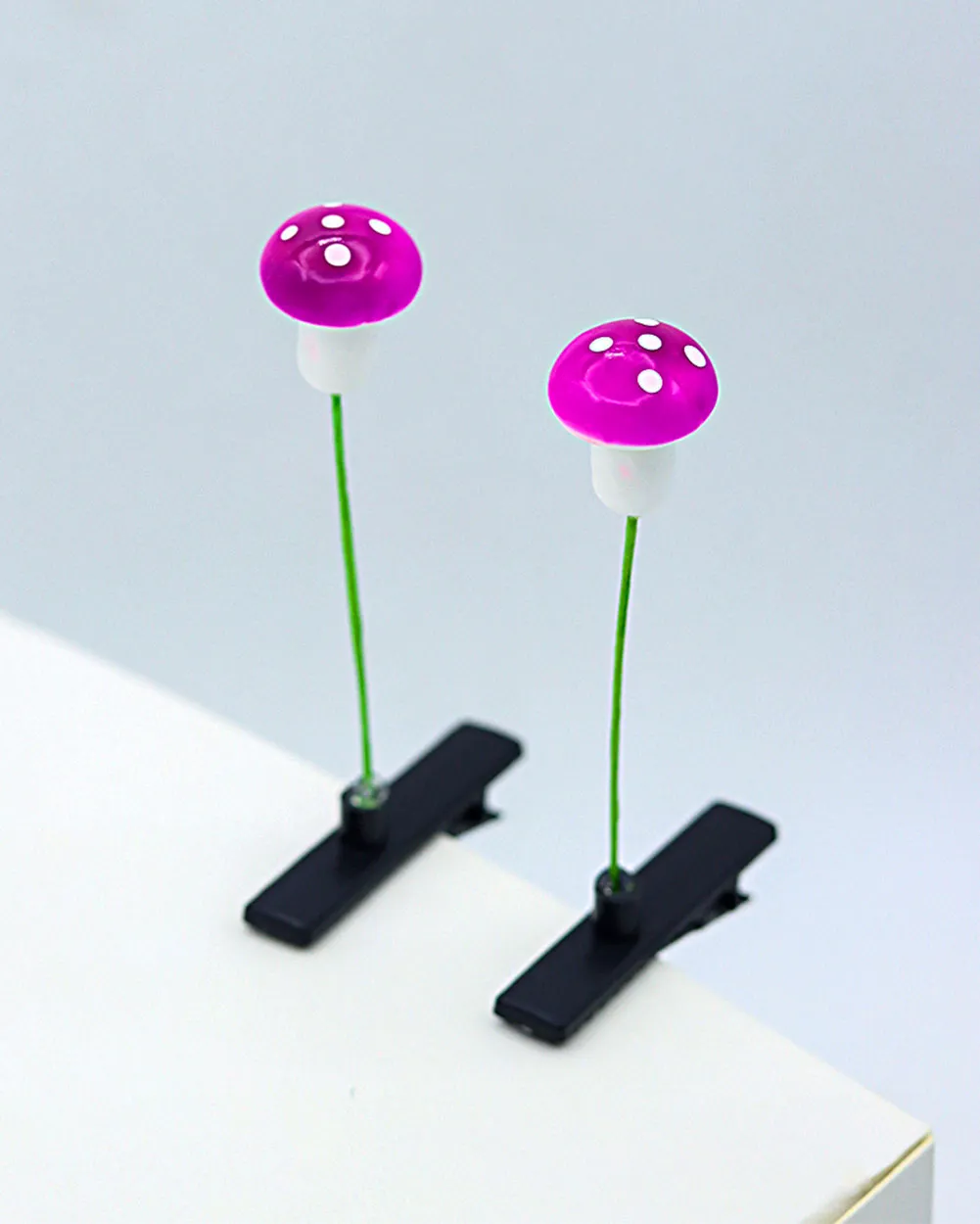 Fun Guy Mini Mushroom Sprout Hair Clips