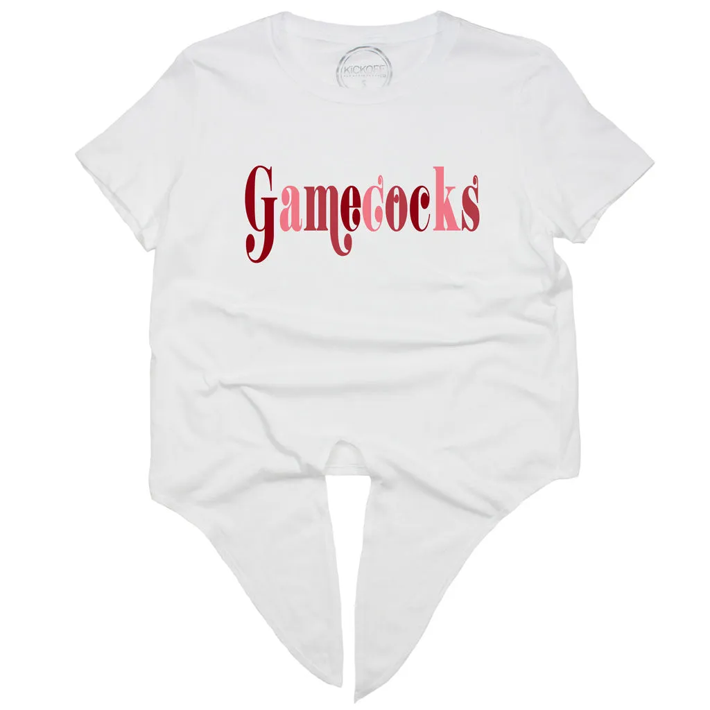 Gamecocks Game On Front Knot Tee